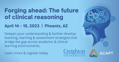 Forging ahead Clinical reasoning symposium 2023 Forging ahead Clinical reasoning symposium 2023