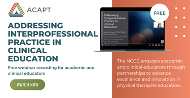Addressing Interprofessional (IPE) Practice in Clinical Education